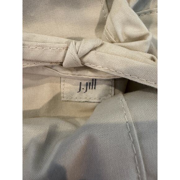 J Jill Linen Floral Print Cloth Bag Lucite Acrylic Handle - Picture 6 of 7